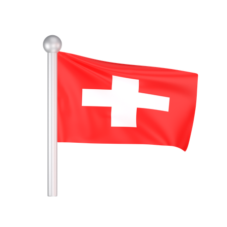 Free Bandera de suiza  3D Icon