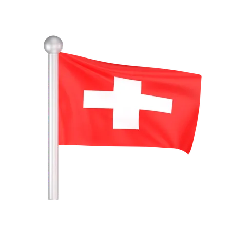 Free Bandera de suiza  3D Icon