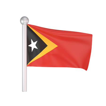 Free Bandera de timor oriental  3D Icon