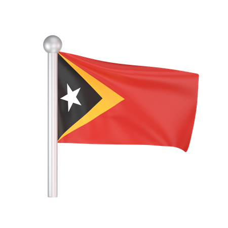 Free Bandera de timor oriental  3D Icon