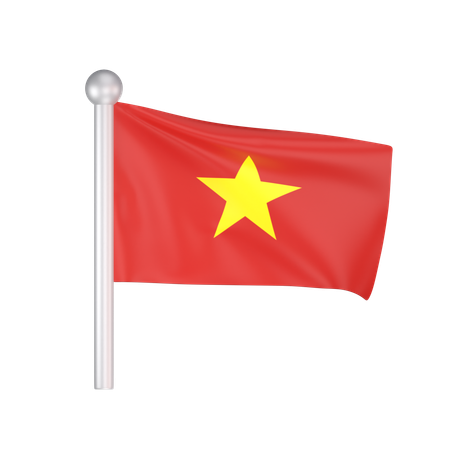 Free Bandera de vietnam  3D Icon