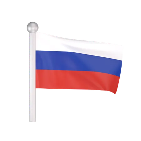 Free Bandera de rusia  3D Icon