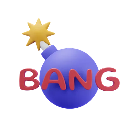 Free Bang  3D Illustration