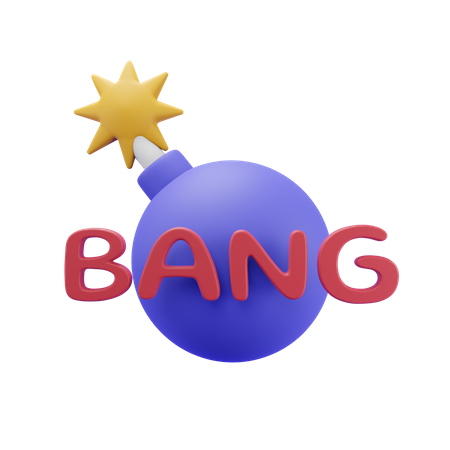 Free Bang  3D Illustration