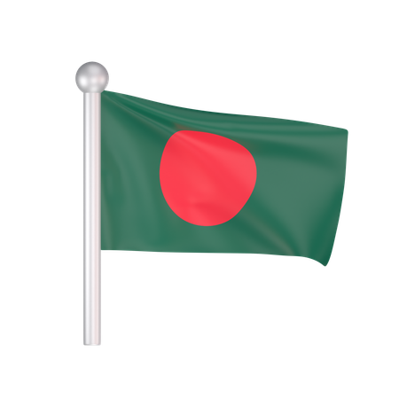 Free Bangladesch flagge  3D Icon