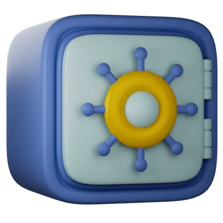 Free Bank Locker  3D Icon