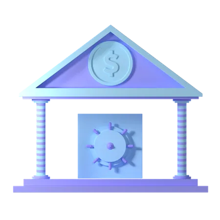 Free Bank Safe  3D Icon