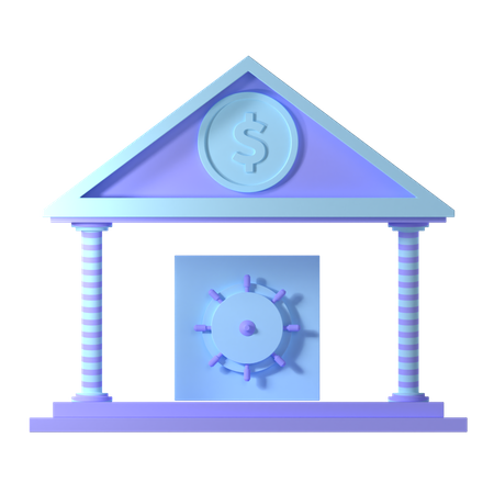 Free Bank Safe  3D Icon
