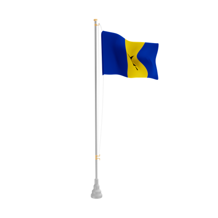 Free Barbados  3D Flag