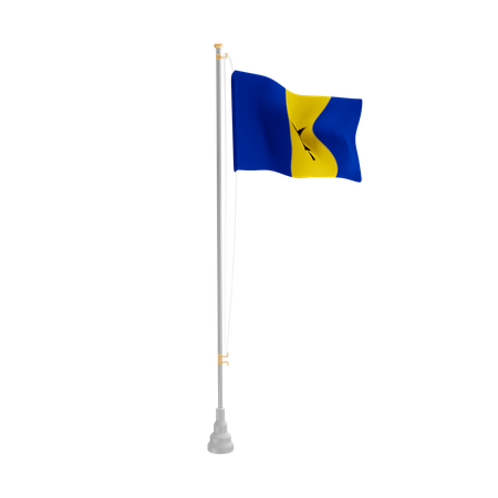 Free Barbados  3D Flag