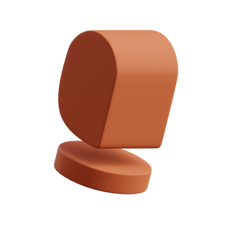 Free Base cylindrique pointue  3D Icon