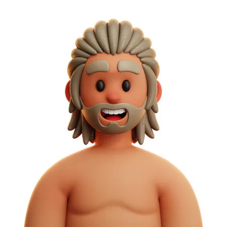 Free ビーチマン  3D Icon