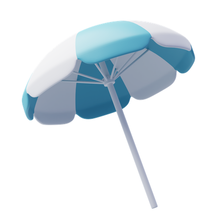 Free Beach Umbrella 3D Icon