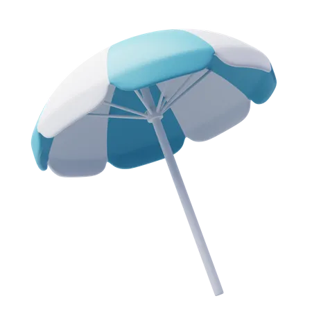 Free Beach Umbrella 3D Icon
