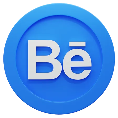 Free Behance  3D Icon