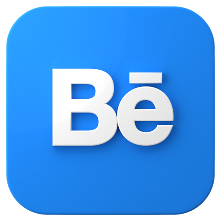 Free Behance  3D Icon