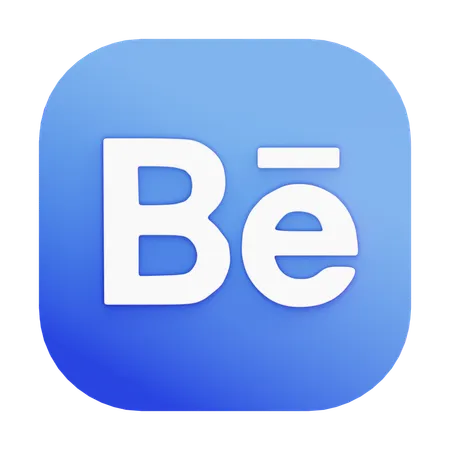 Free Behance  3D Icon