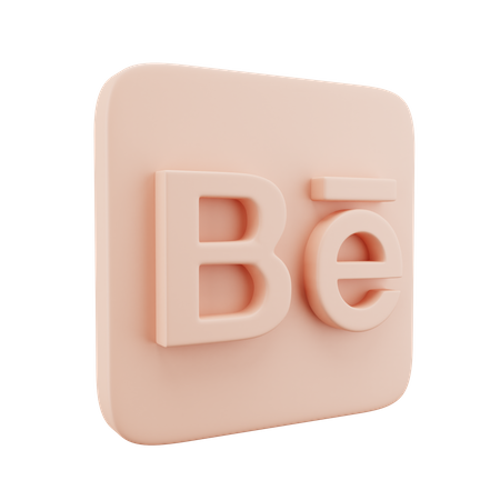Free Behance  3D Icon