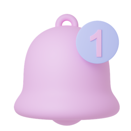 Free ベル通知  3D Icon
