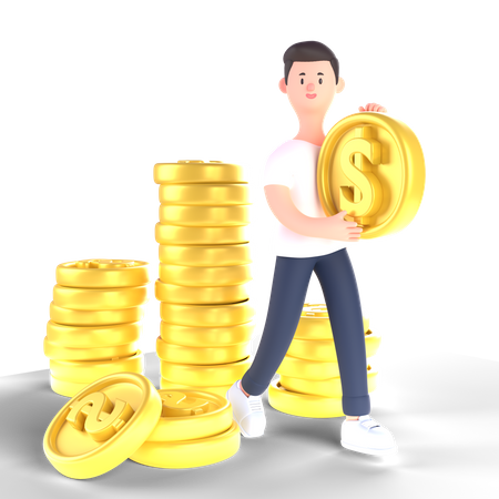 Free Bénéfice de l'entreprise  3D Icon