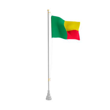Free Benin  3D Flag