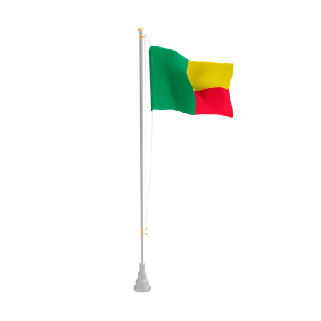 Free Benin  3D Flag