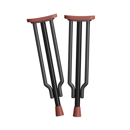 Free Béquilles  3D Icon