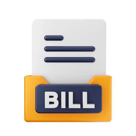 Free Bill Folder  3D Icon