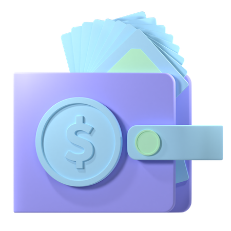 Free Billetera de dinero  3D Icon