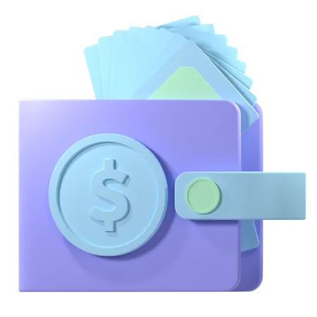 Free Billetera de dinero  3D Icon