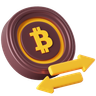 3d bitcoin transfer emoji
