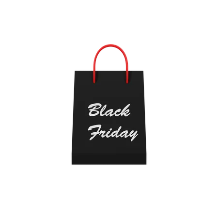 Free Black Friday Bag  3D Icon