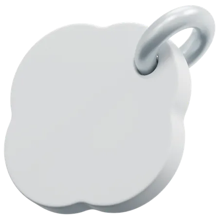 Free Blank Clover Shape Tag  3D Icon