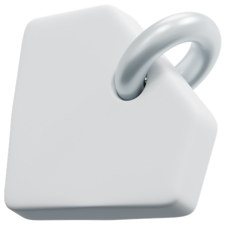 Free Blank Diamond Tag  3D Icon