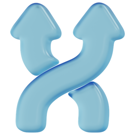 Free Blaues Glas-Shuffle  3D Icon