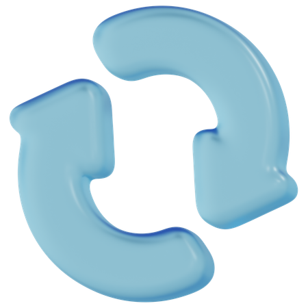 Free Blaues Glas wiederholen  3D Icon