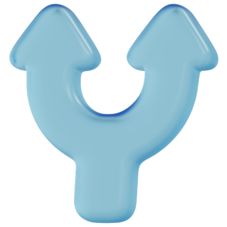 Free Blaues Glas, Zweiwege  3D Icon