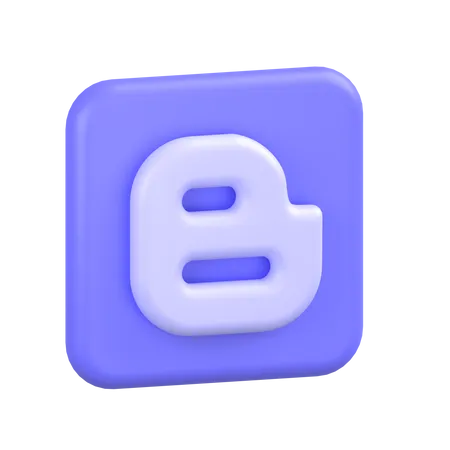 Free Blogger-2  3D Icon