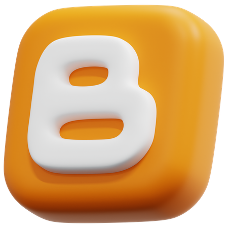 Free Blogger  3D Icon