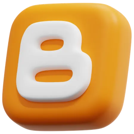 Free Blogger  3D Icon