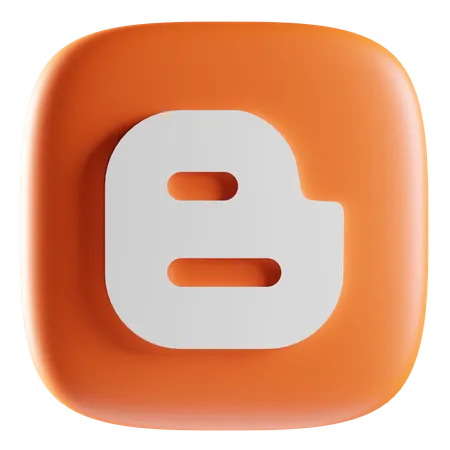 Free Blogger  3D Icon