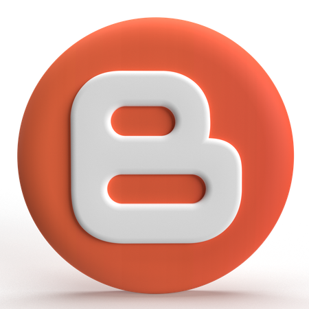 Free Blogger  3D Icon