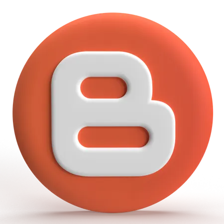 Free Blogger  3D Icon