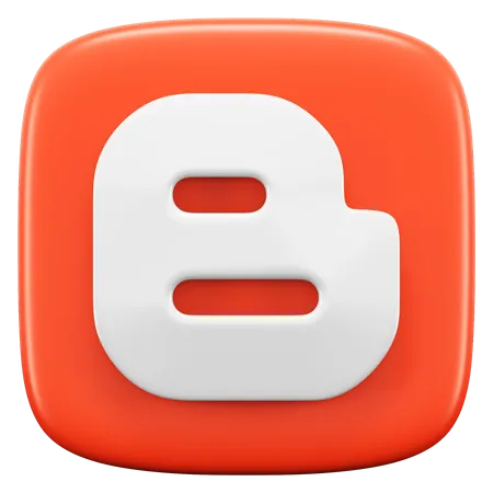 Free Blogger  3D Icon