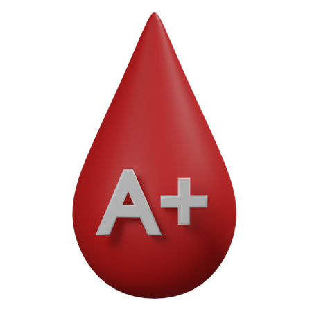Free Blood A Positive  3D Icon