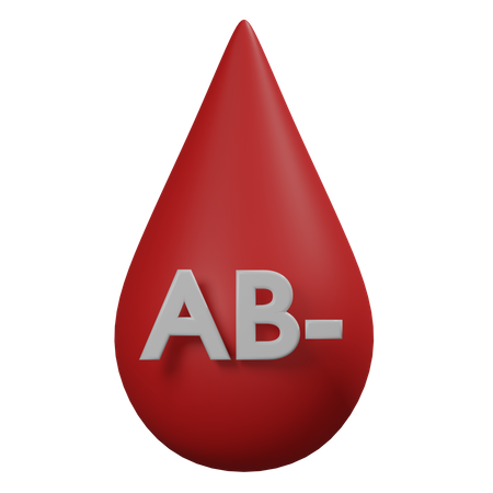 Free Blood AB Negative  3D Icon