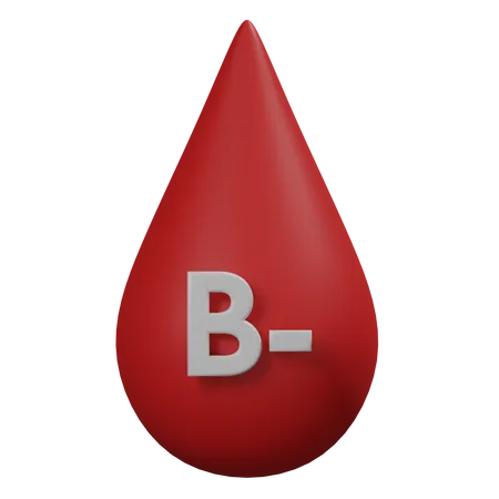 Free Blood B Negative  3D Illustration