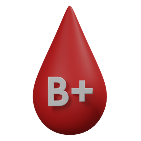 Free Blood B Positive  3D Icon