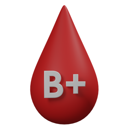 Free Blood B Positive  3D Illustration