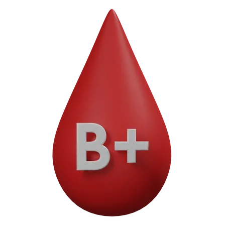 Free Blood B Positive  3D Illustration